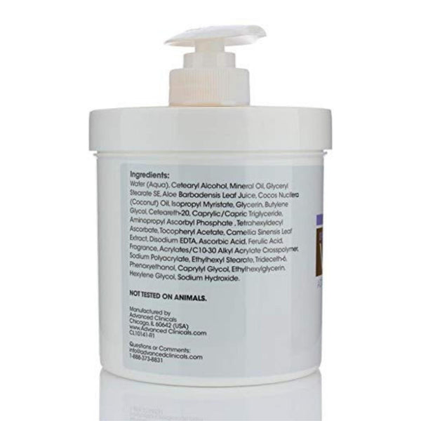 Advanced Clinicals Vitamin C Cream.