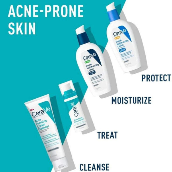 CeraVe Retinol Serum for Post-Acne Marks and Skin Texture | Pore Refining, Resurfacing, Brightening Facial Serum with Retinol | Fragrance Free & Non-Comedogenic| 1 Oz