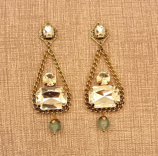 Crystal Statement Earrings.
