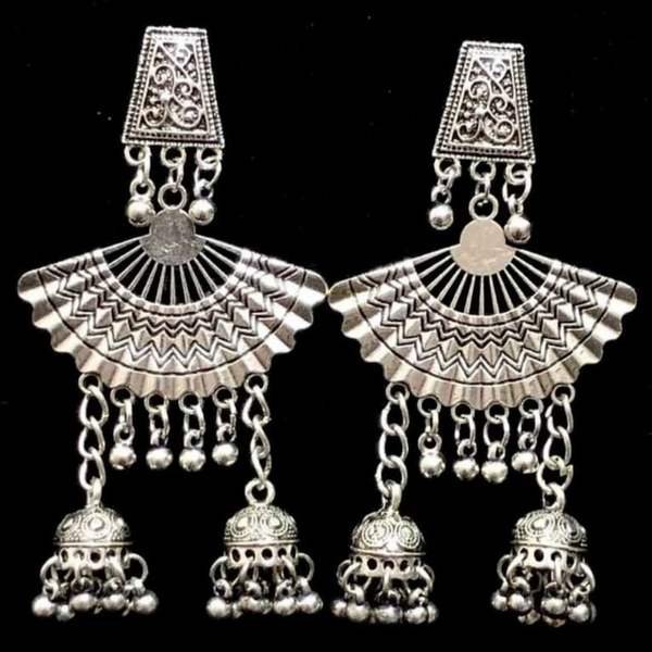 Jaipuri style oxidized earrings