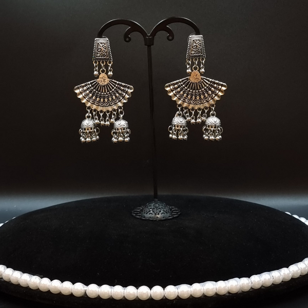 Jaipuri style oxidized earrings