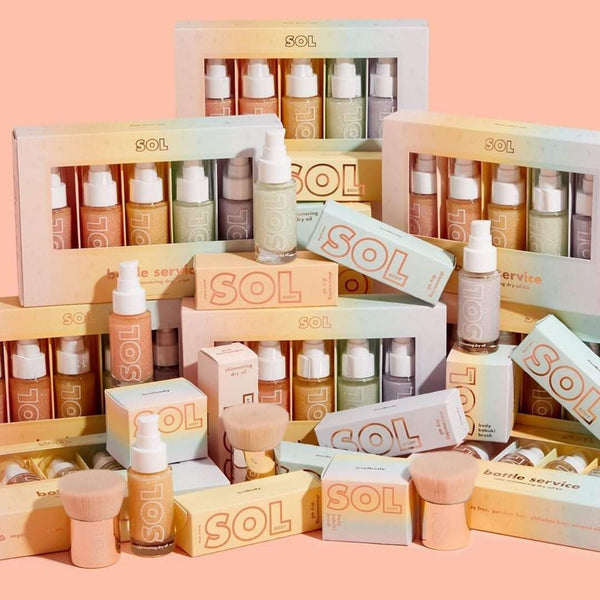 bottle service sol shimmering dry oil kit