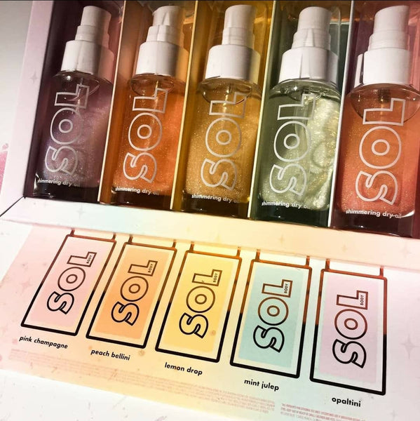 bottle service sol shimmering dry oil kit