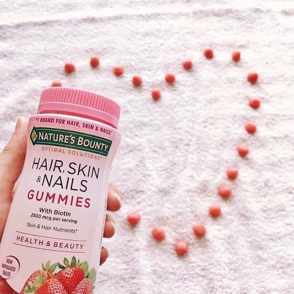 Optimal Solutions, Hair, Skin & Nails, Strawberry Flavored, 80 Gummies