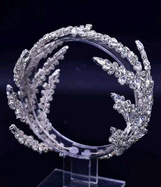 Rhinestone Decor Bridal Hair Band.