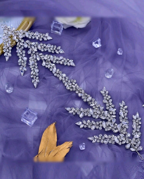 Rhinestone Decor Bridal Hair Band.